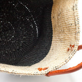Sisal Two Tone Marche Bag L Ecru x Black