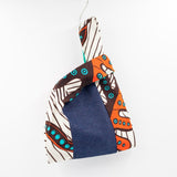 Denim Momo chocolate banana leaf Orange & Blue