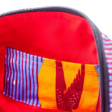 ミアポーチM - ツバメ・パープル＆イエロー -