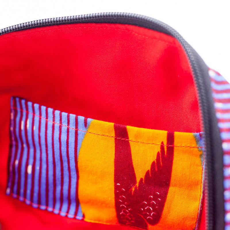 ミアポーチM - ツバメ・パープル＆イエロー -