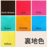 アケロポシェット - ビッグフラワー・ブルー＆オレンジ -